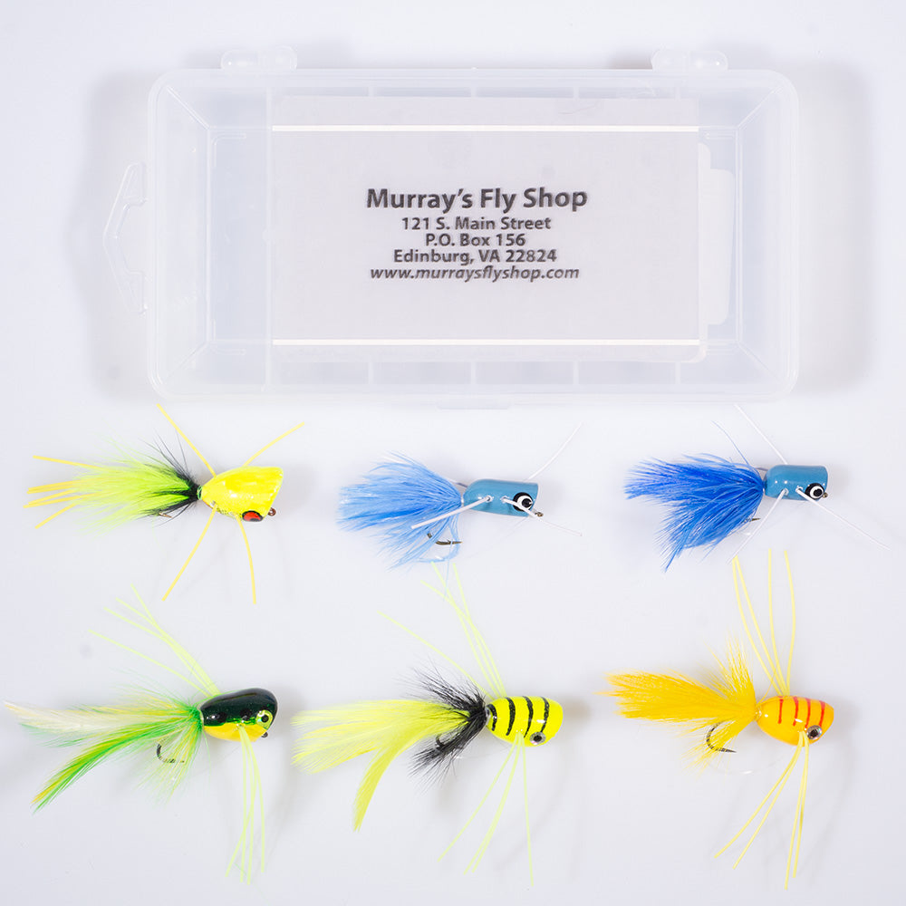 Murray's Deluxe Bass Popping Bug Fly Assortment