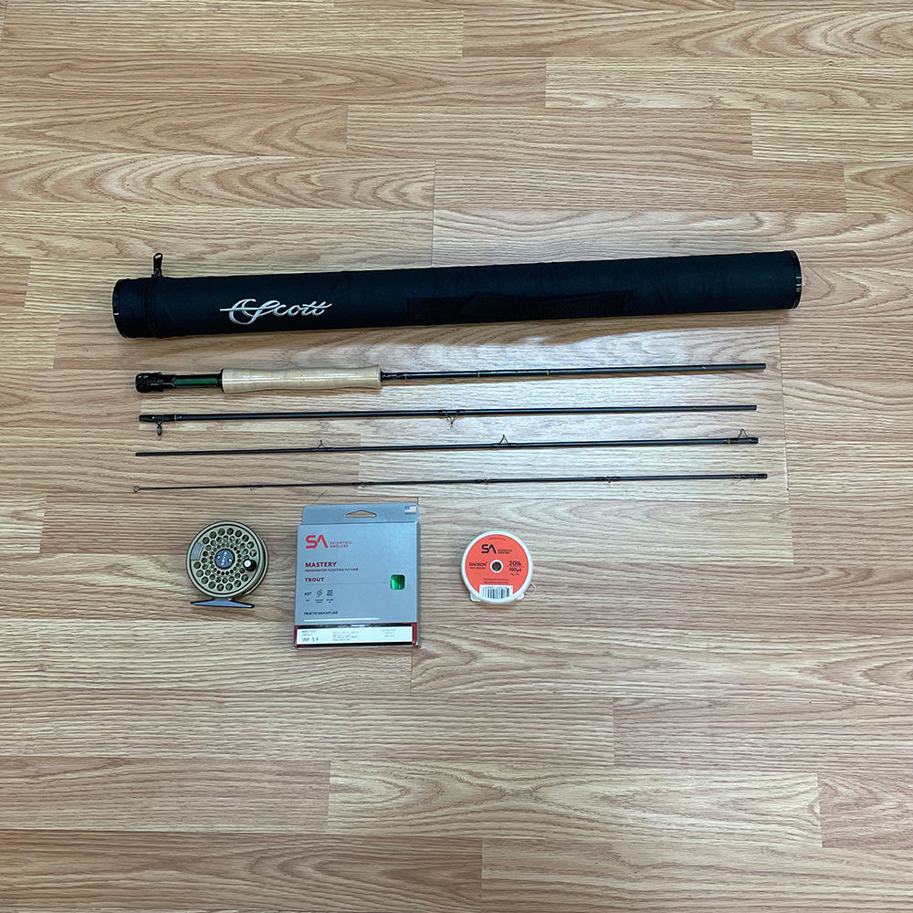 Scott Session 803 3 weight fly rod outfit with Orvis Battenkill reel