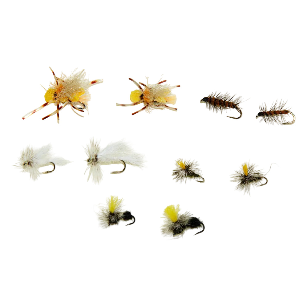 August Trout Fly Special featured in our newsletter including ants, moths, oakworms, midges and Stubby Chubbys
