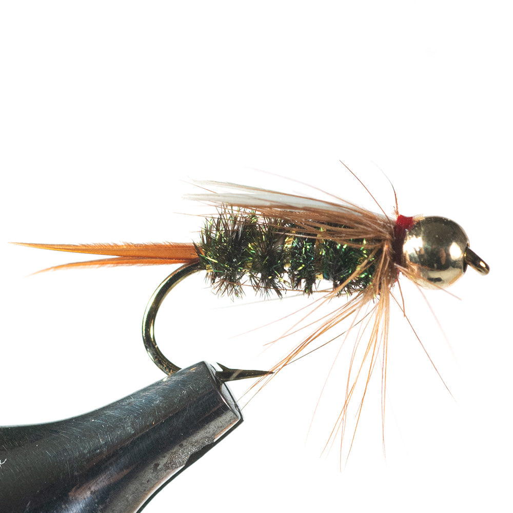 Bead Head Prince Nymph Fly - Hook Size 12 - Trout Fly Fishing Flies