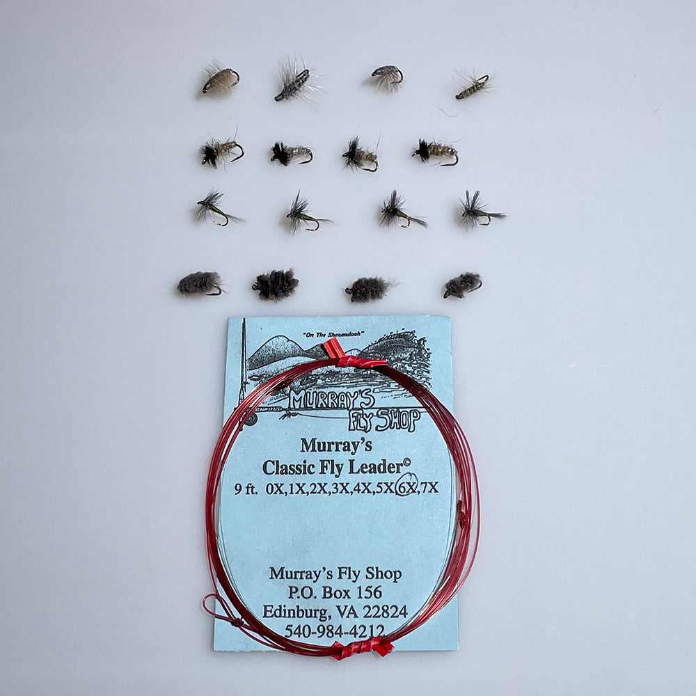 Murray's December Stocked Trout Fly Special with a Classic 9ft leader