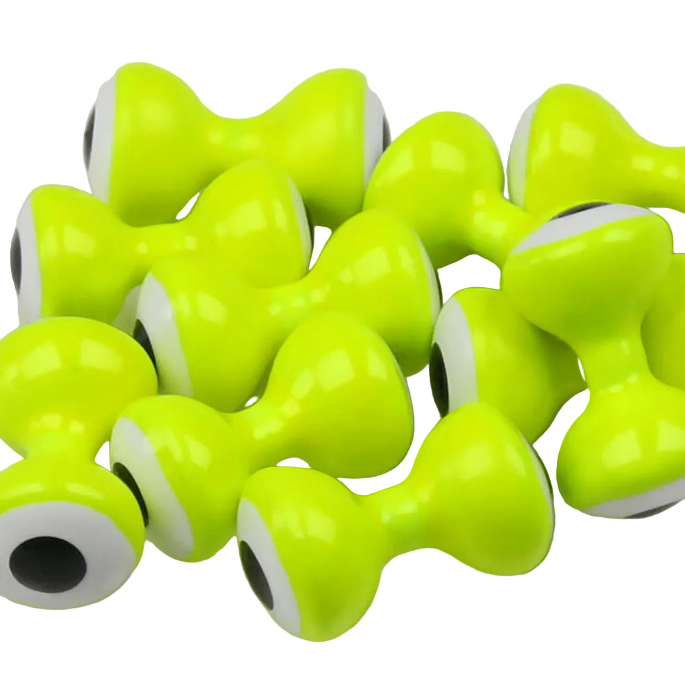 Double Pupil Lead Eyes in Chartreuse