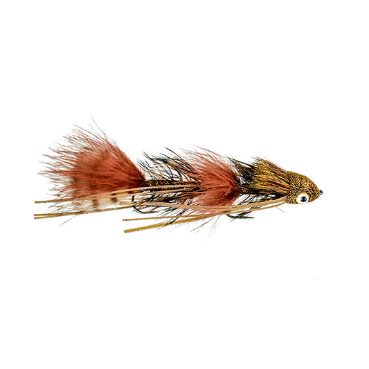 Galloup Dungeon Crawdad orange articulated fly