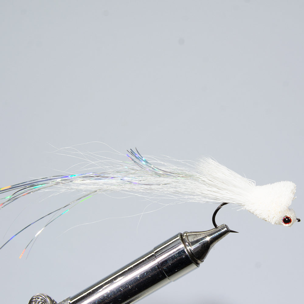 Hathazys Wedge Head Deer Hair Bass Fly in White