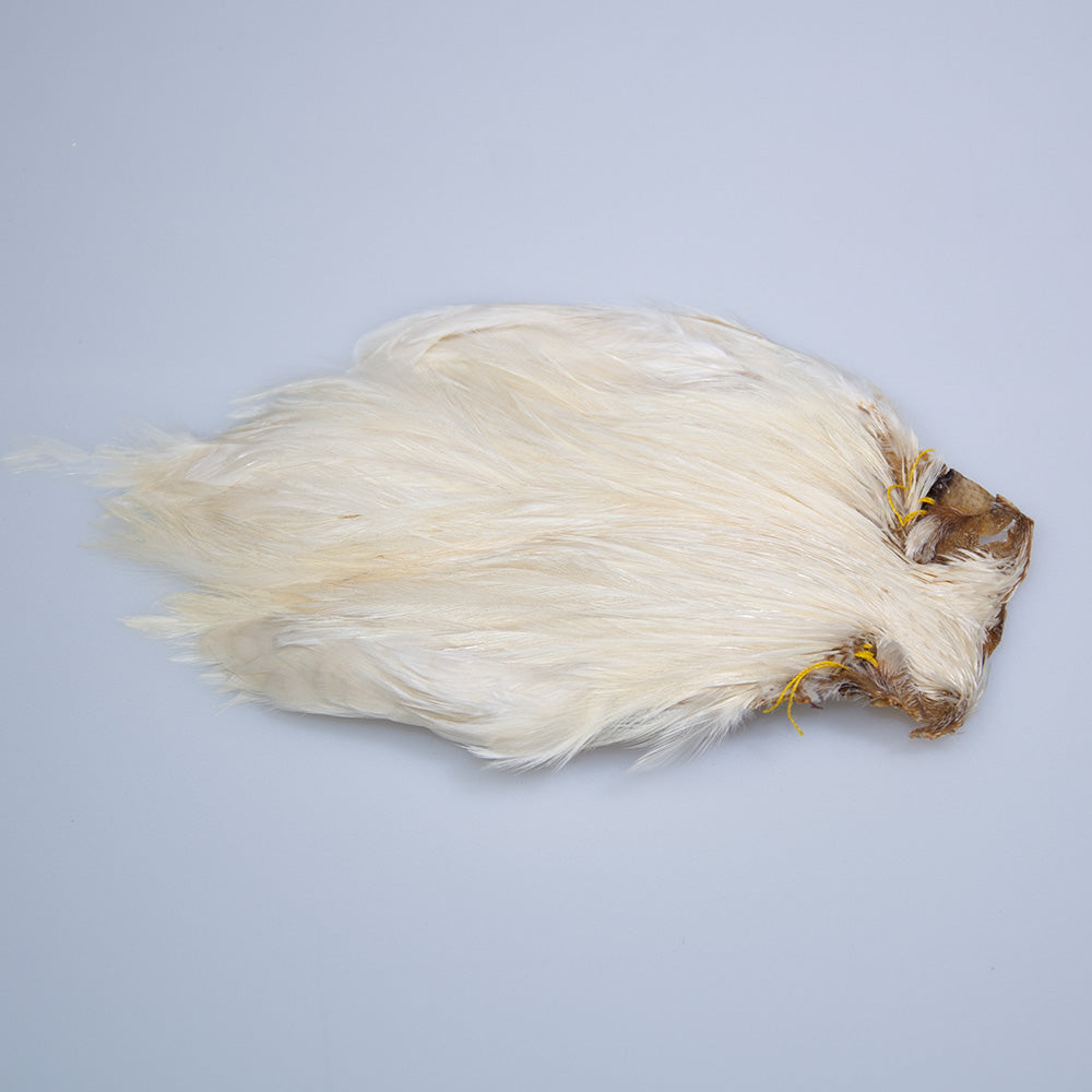 Indian Hackle Cape Cream/White