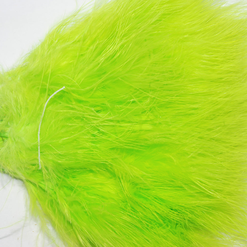 Marabou feathers in chartreuse