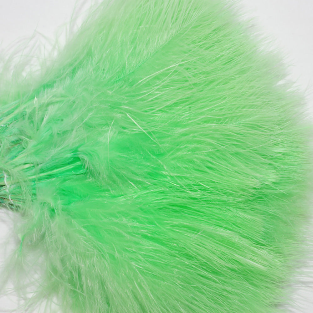 Marabou feathers in Fluorescent green