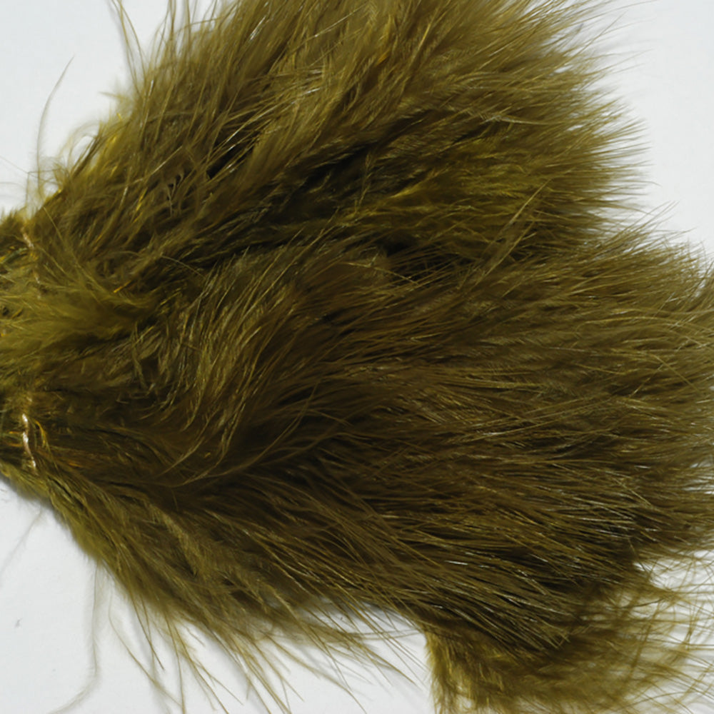 Marabou feathers in olive