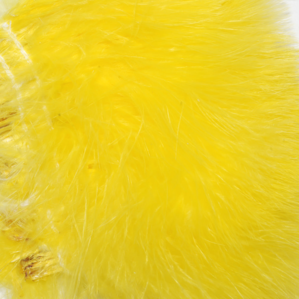 Marabou feathers in yellow