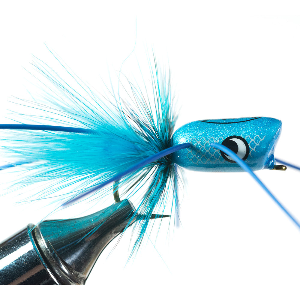 fishing dock bluefish snapper popper lure LURES One Large Topwater 4.75 in/1.5 oz. Artificial Seal 3D Eyes Hard Popper with Hooks and Ring for Saltwater Offshore, Surf Fishing Bass : Sports & Outdoors which attracts fish to your bait Murray's Fluorescent Blue Popper l