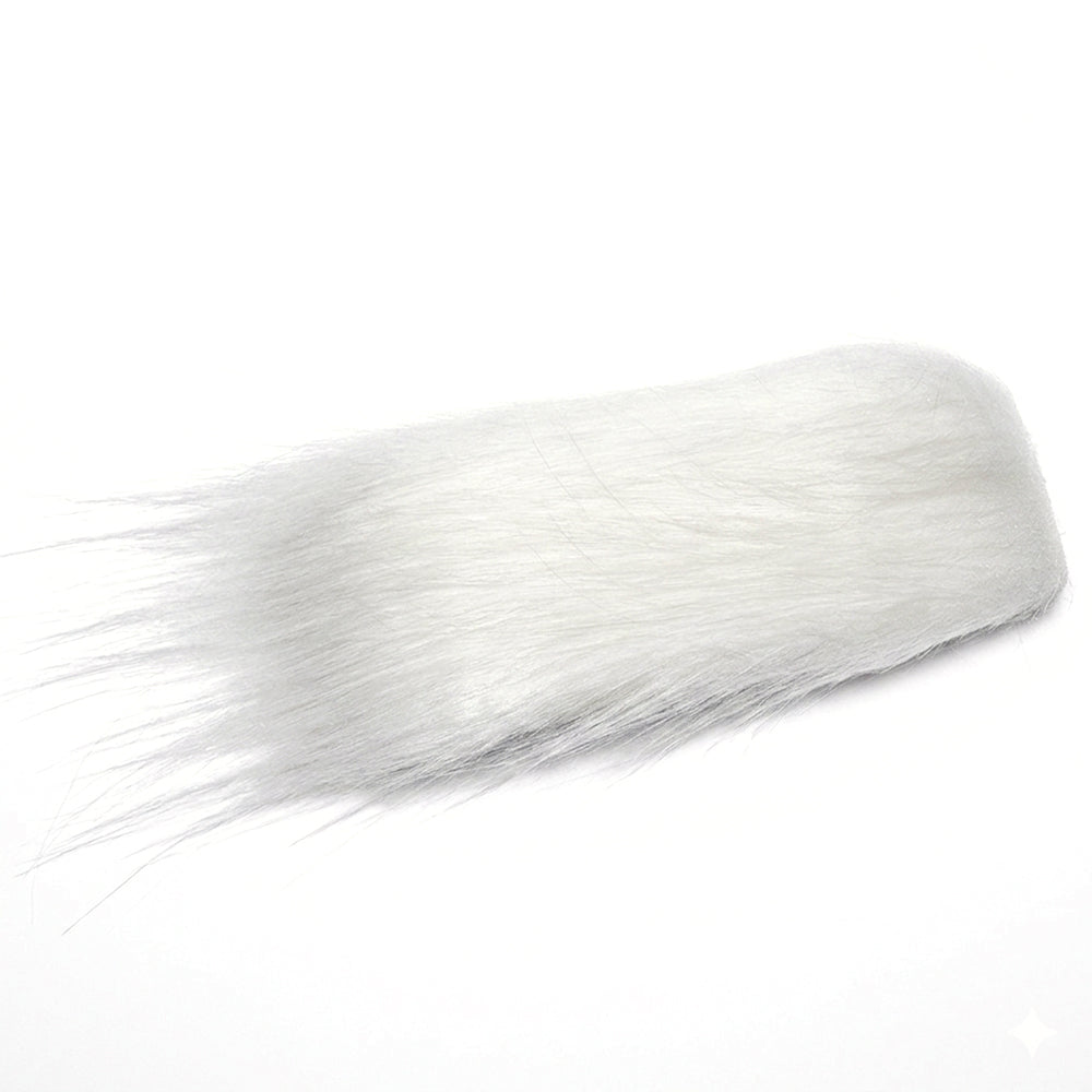 Rainys Craft Fur - Synthetic hair fly tying material for streamers and bulky flies shown in White color