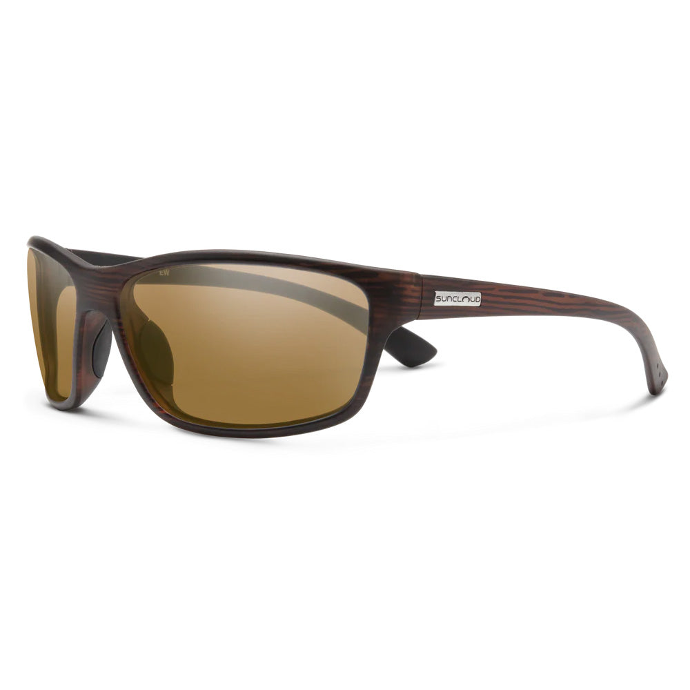 Suncloud Sentry Polarized Sunglass with burnt brown frame and brown lens