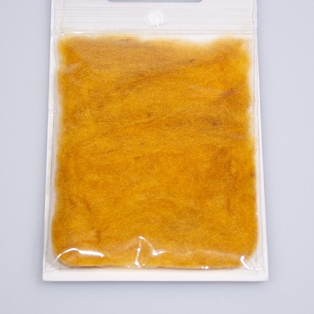 Super Fine Dubbing Material in Amber