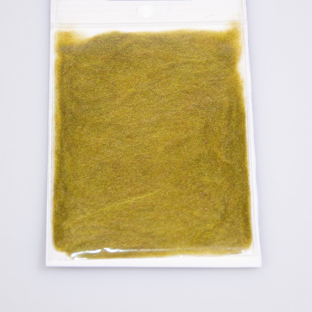 Super Fine Dubbing Material in olive