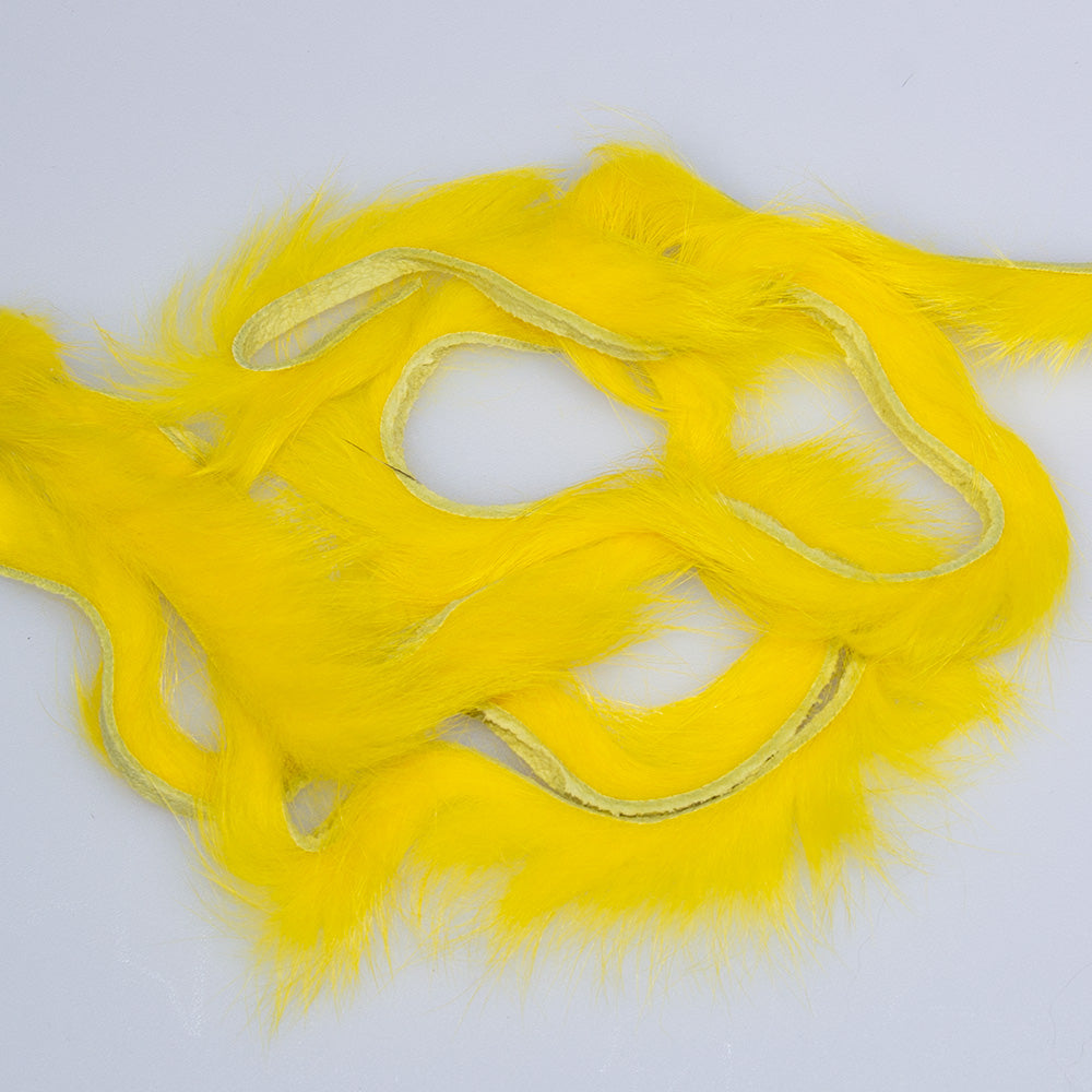 Zonker Strips in yellow for fly tying