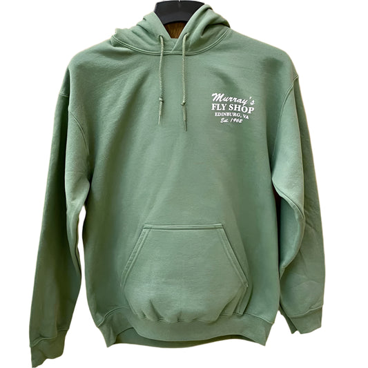 Murray's Fly Shop Hoodie Sweatshirt in green
