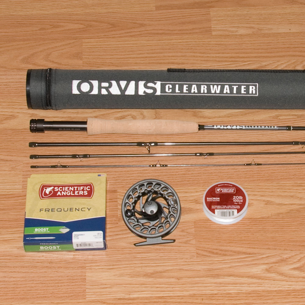 Orvis Clearwater Rod and Battenkill Reel Combo - Outfit 7ft - 6 in. 3 wt. 4  pc. (763-4) with WF3F Clearwater Line & Backing. ( ON SALE ) E