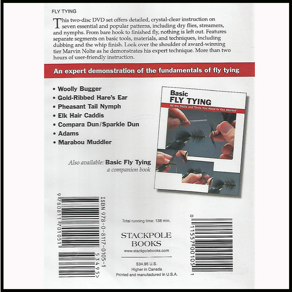 Basic Fly Tying DVD Murray's Fly Shop
