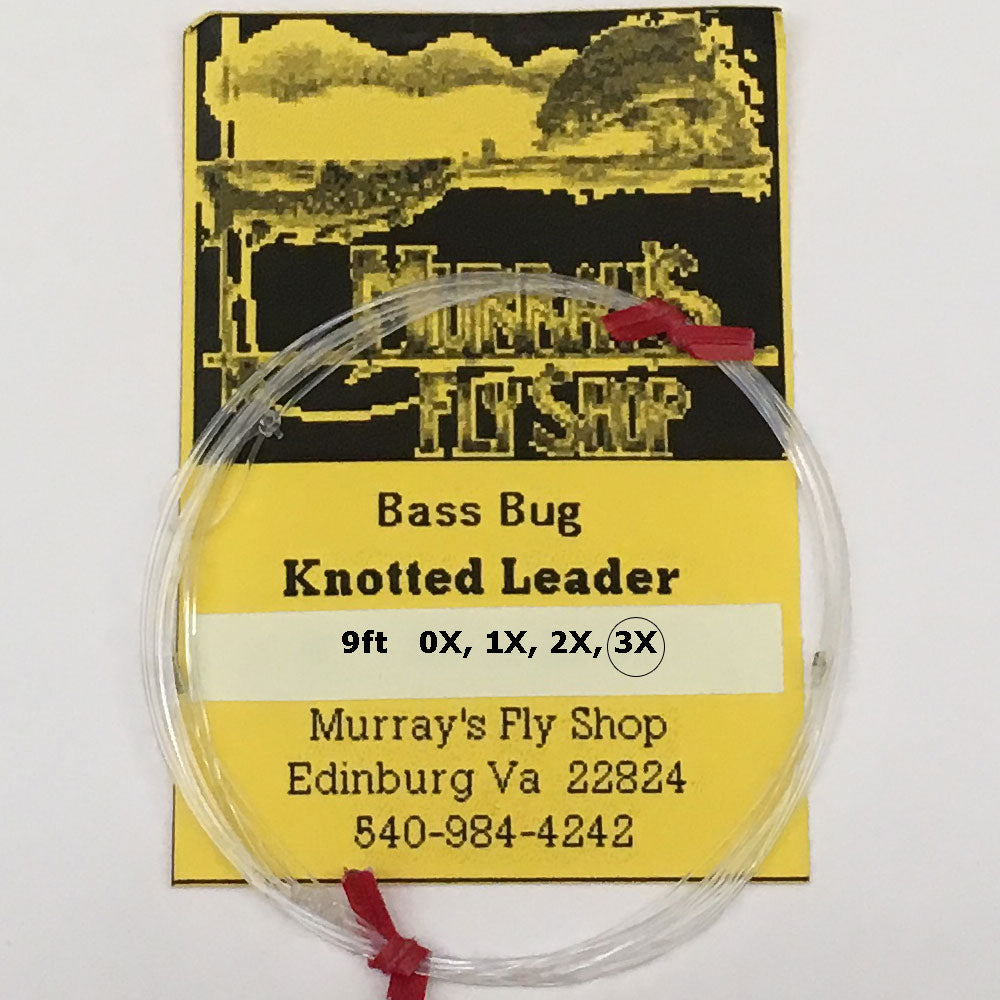 Bass Bug Leader 9ft 3X