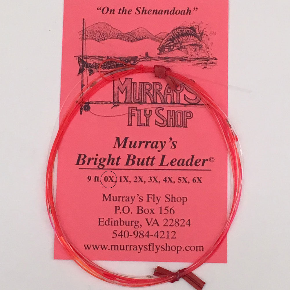 Murray's Bright Butt Leader 9' - Fly Fishing Leader – Murray's Fly