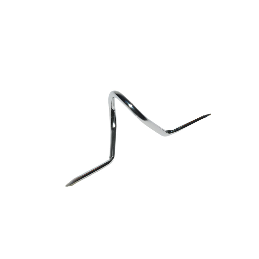 Chrome snake guide for rod building and repair shown on a white background
