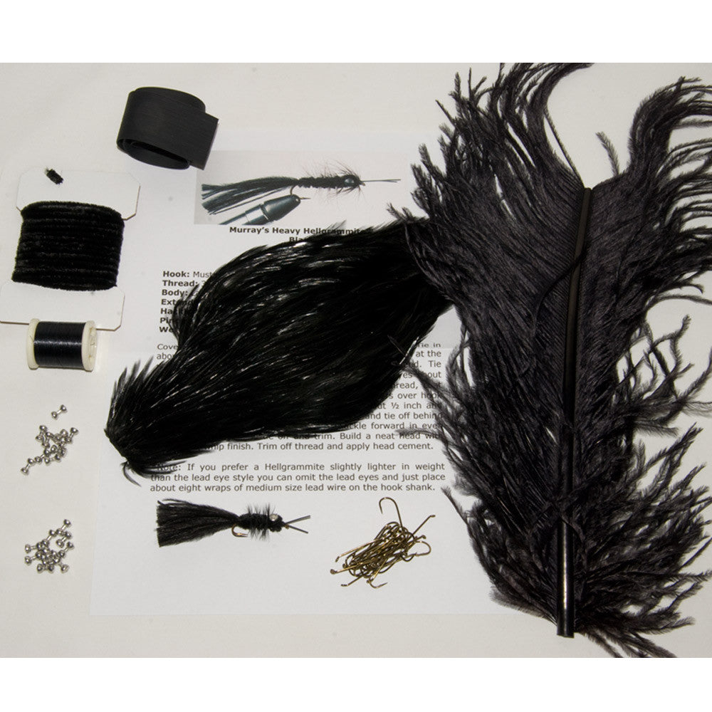 Heavy Hellgrammite Tying Kit
