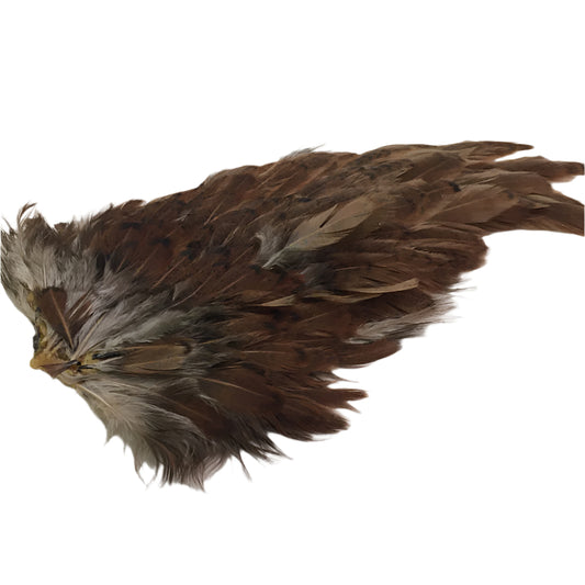 Indian Speckled Saddle Skin for fly tying