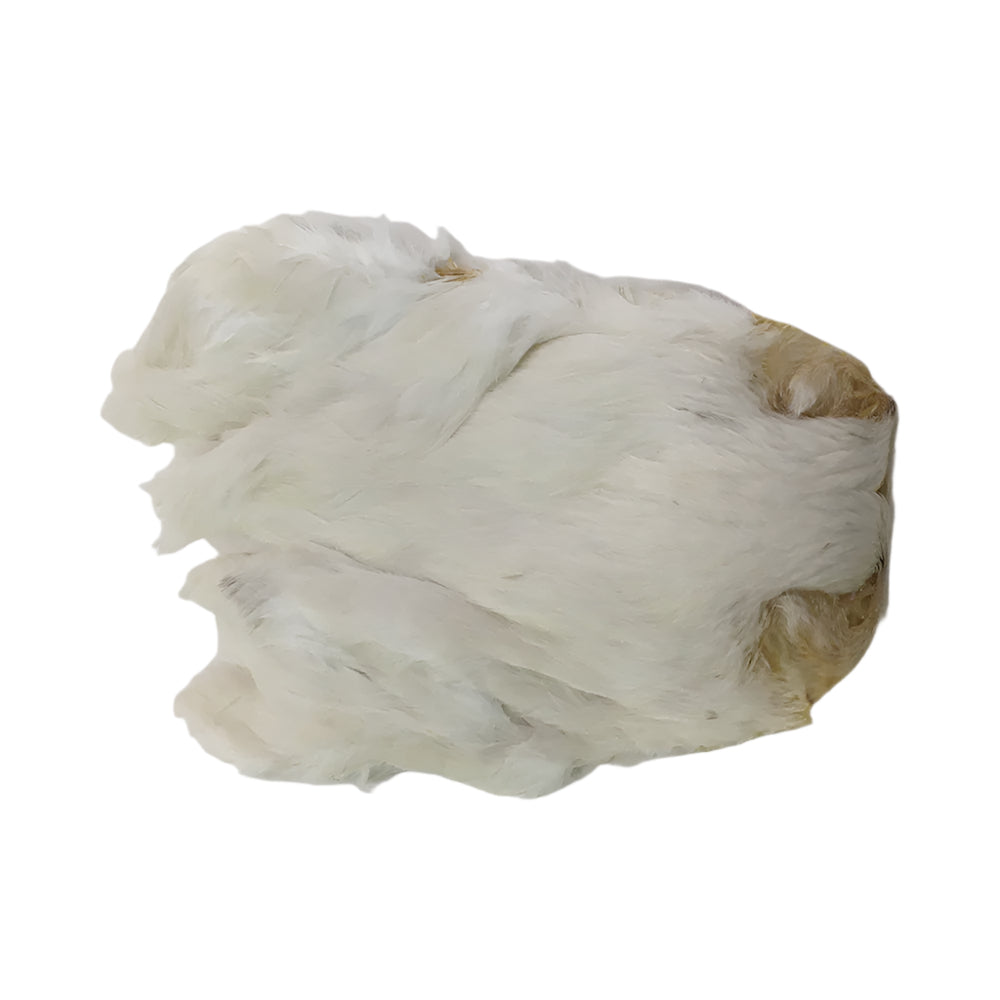 Indian Hen Cape in white used for fly tying