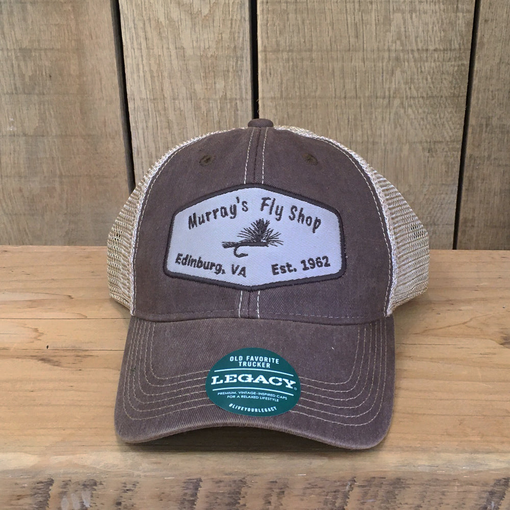 Murray's Trucker Hat in brown is one of our best selling hats.