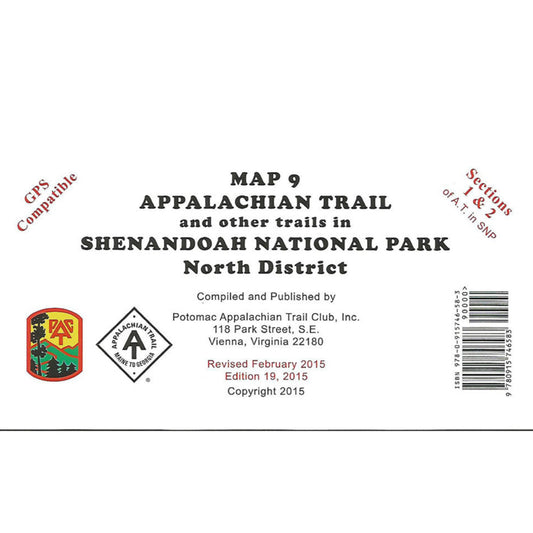 Appalachian Trail Maps (9)- Shenandoah National Park