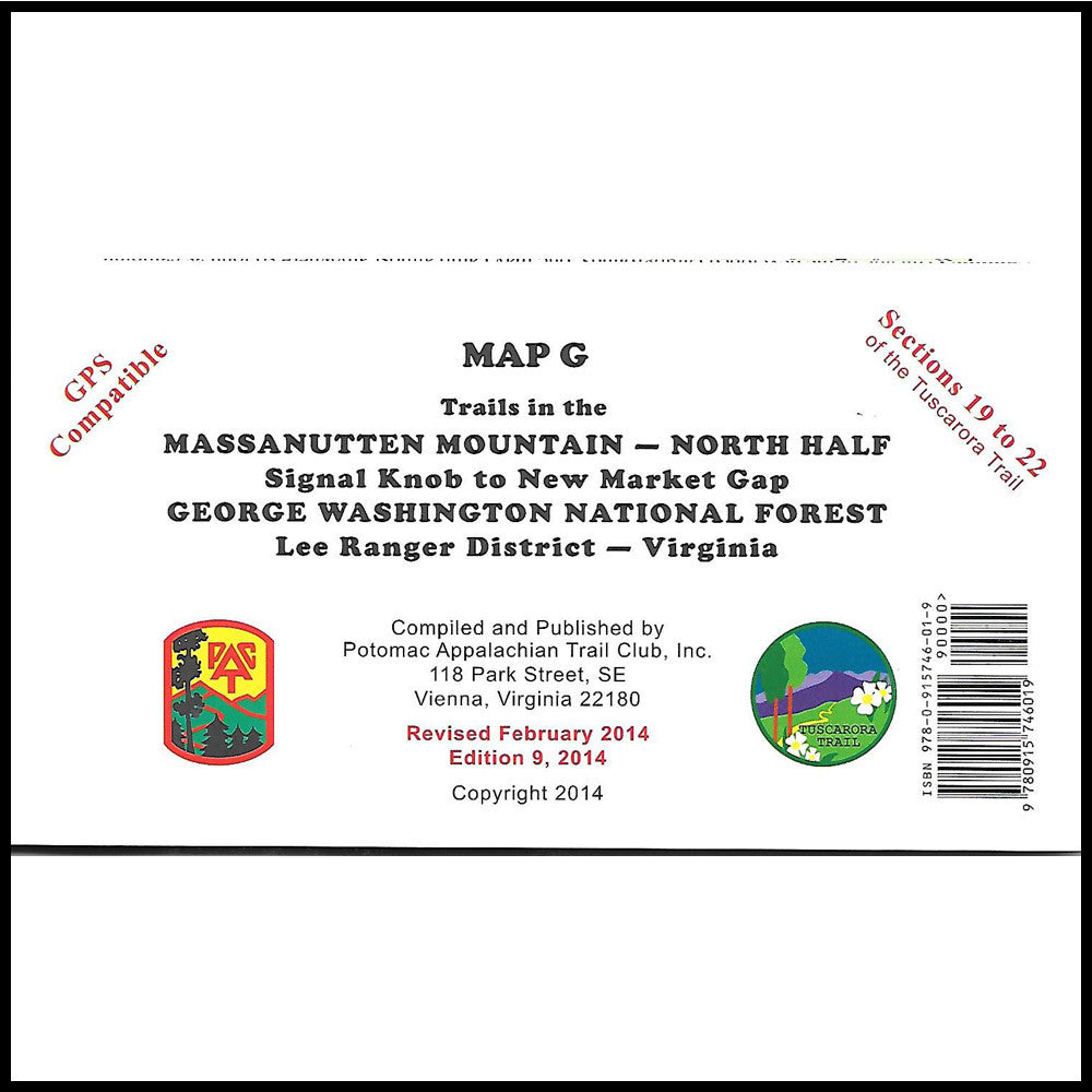Appalachian Trail Maps (G, H)- Massanutten Mountain