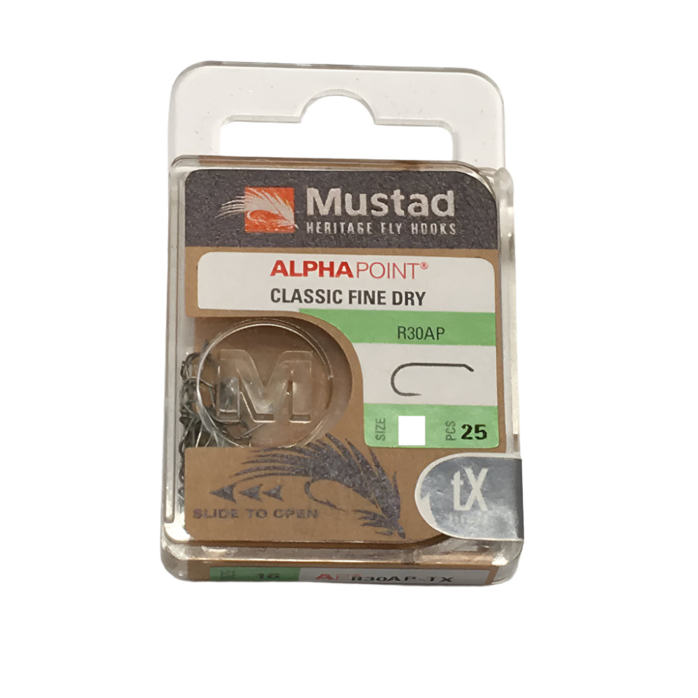 fine fishing hook Mustad Classic R30AP Fine Dry Fly Hook SIZE 12