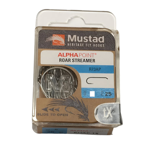 Mustad Heritage R73AP Roar Streamer Hooks with Alpha Point