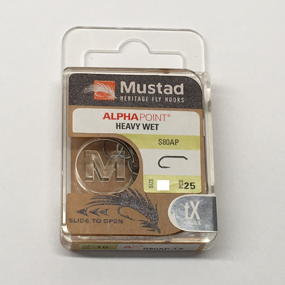 Mustad S80AP - Nymph 3X Strong Fly Hook 10 / 25