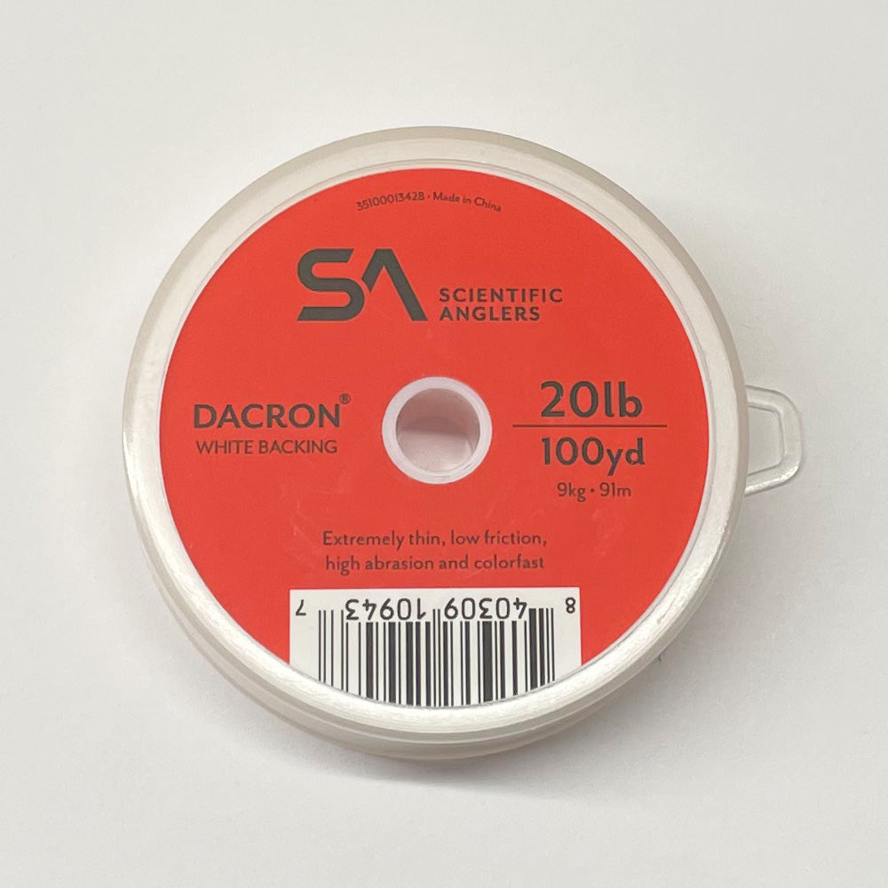 Scientific Anglers Fly Line Backing - Dacron White, 20lb/100yd