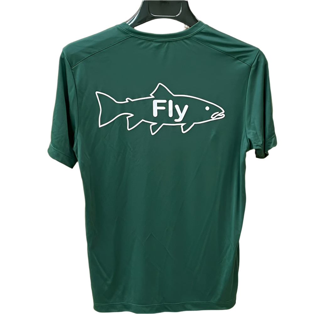 Murray's Fly Shop Sport Tek short sleeve shirt in forest green