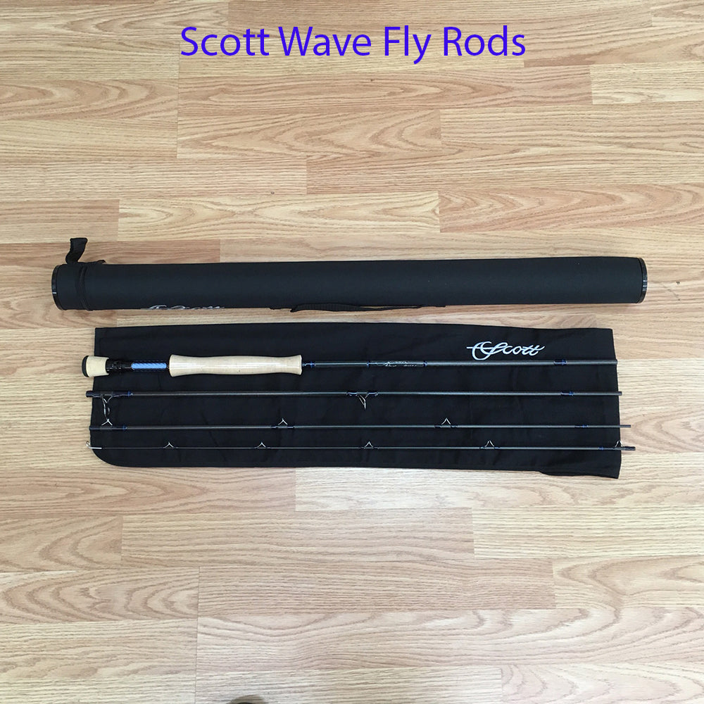 Fast Action Scott Wave Fly Rod with case and cloth sack