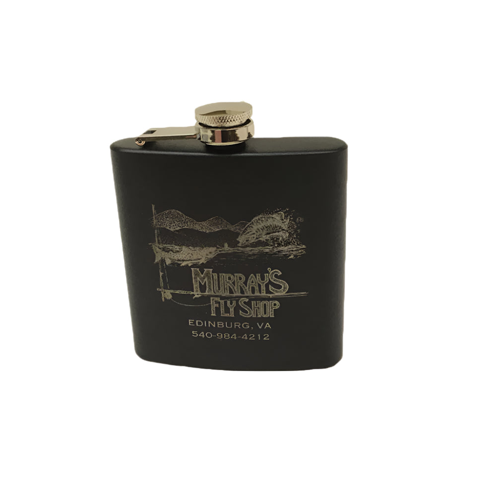 Murray's Fly Shop Hip Flask Black