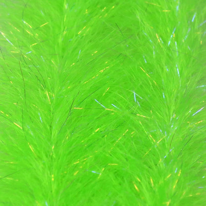 Flash Blend Baitfish Brush in Fluorescent Chartreuse over a white background