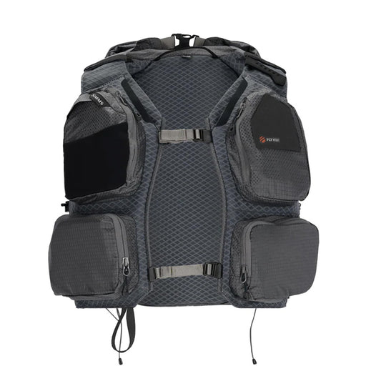 Simms Flyweight Vest Pack in smoke color