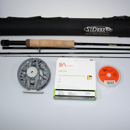 fly rod st croix St. Connect 5-weight and Reel Outfit balanced swing weights Type_Reels Size:8-10 pack Foldable Fishing Hexagon Fishing