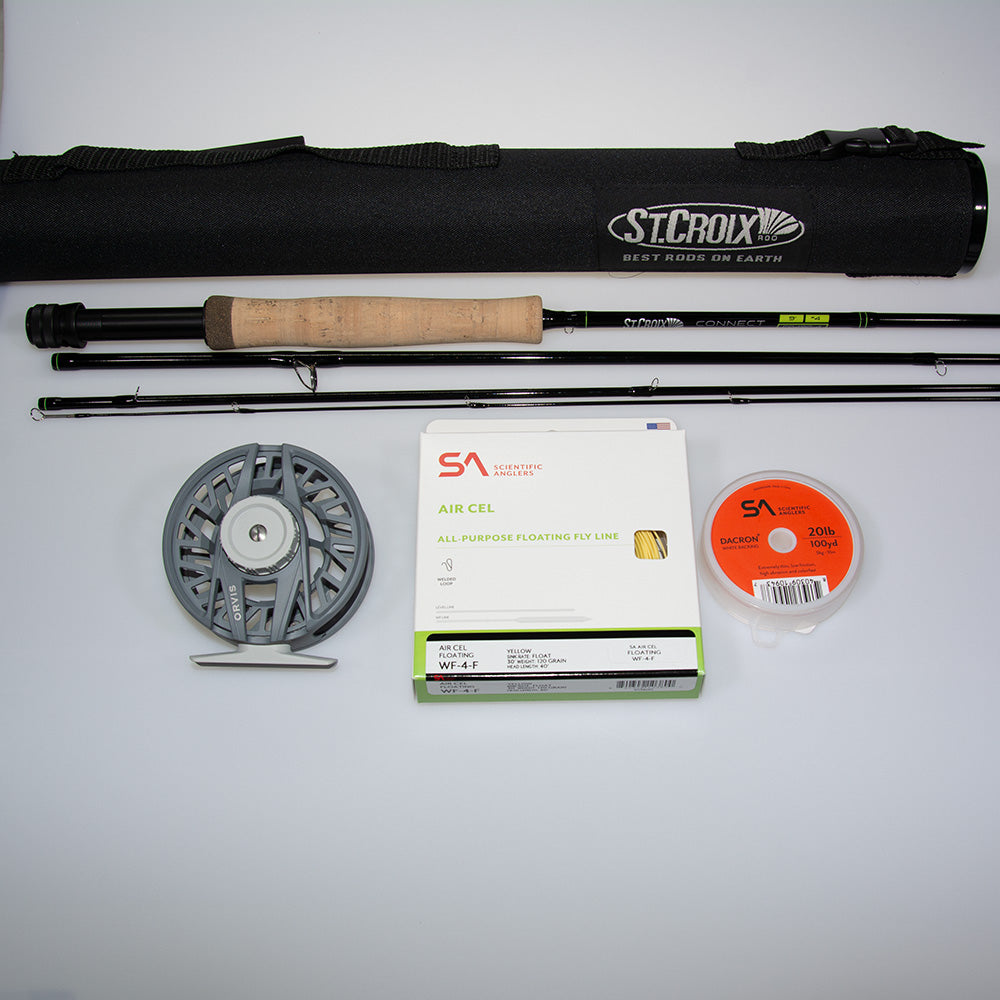 st croix cloth rod sleeve St. Connect 4-weight Fly and Reel Outfits Guide Rings Fishing Ring white and charcoal personify Size:6 (Magnum)