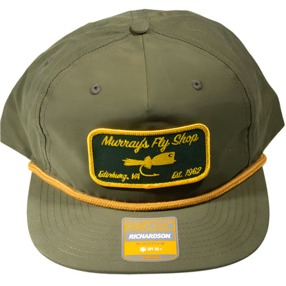 MFS Popper Patch shown on a Loden Richardson 256 Activewear Cap