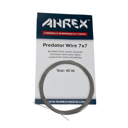 Ahrex Predator Wire 7 strand in 40lb test for fly fishing for musky, pike and toothy predatory fish.