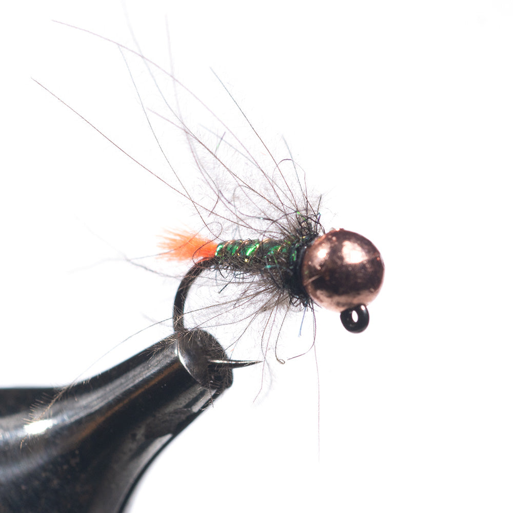 barbless fishing hook trout lure yosemite Olsen's Peacock Blowtorch Barbless 16