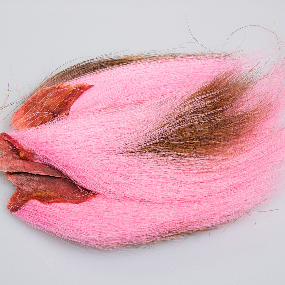 Bucktail Pieces dyed pink