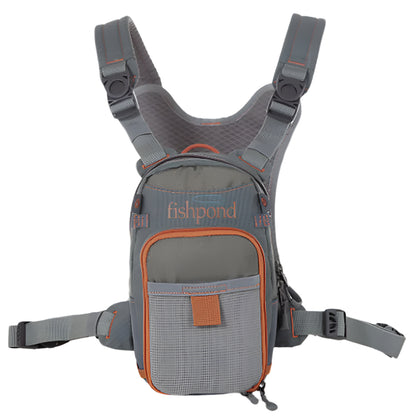 Shown is the Fishpond Canyon Creek Check Pack view from the front on a white background