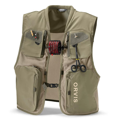 Orvis Clearwater Fishing Vest in olive color