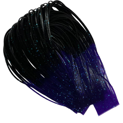 Crazy Legs rubber legs in Black/Purple Tipped — fly tying material for bass and steelhead