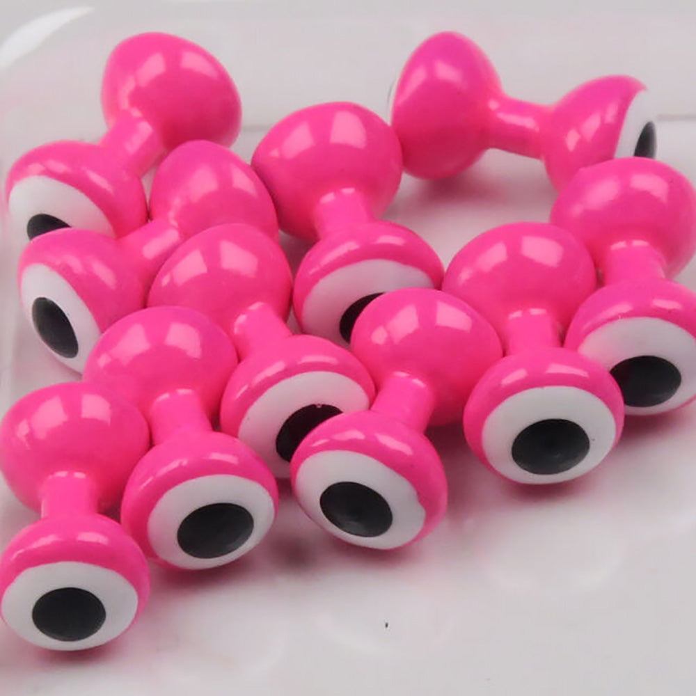 Double Pupil Lead Eyes in Fluorescent Pink